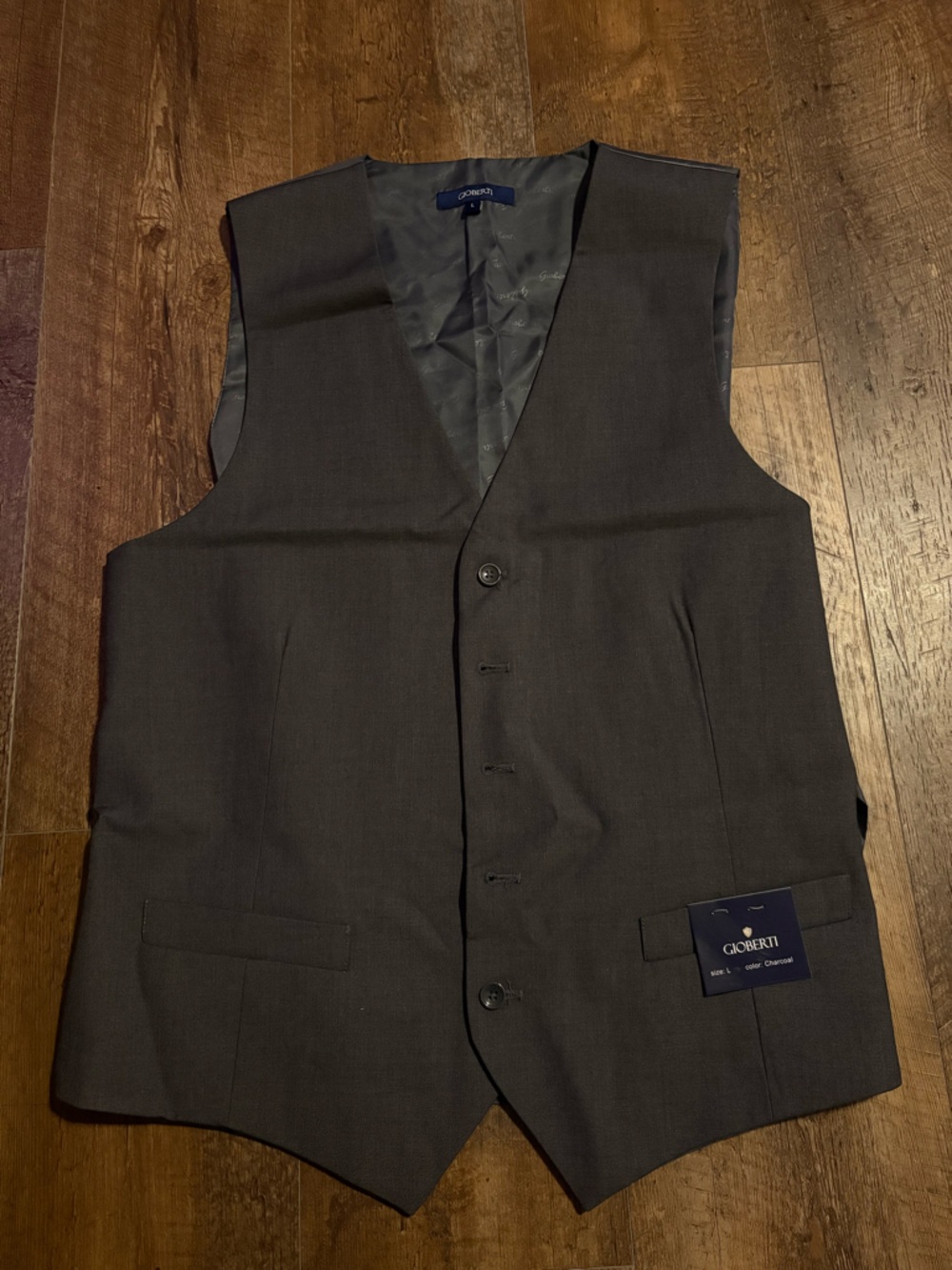 Giorgetti Men's Charcoal Gray Dress Vest - Tailored Formal Waistcoat